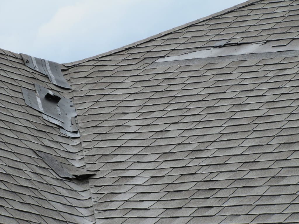 Roof Damage from a Storm