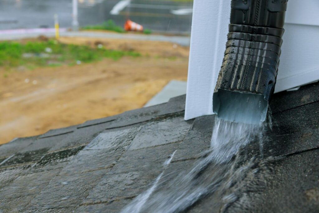 Bad Gutter Downspout